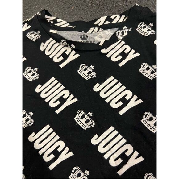 Juicy By Juicy Couture Crown All Over Print Black size S - Picture 5 of 6